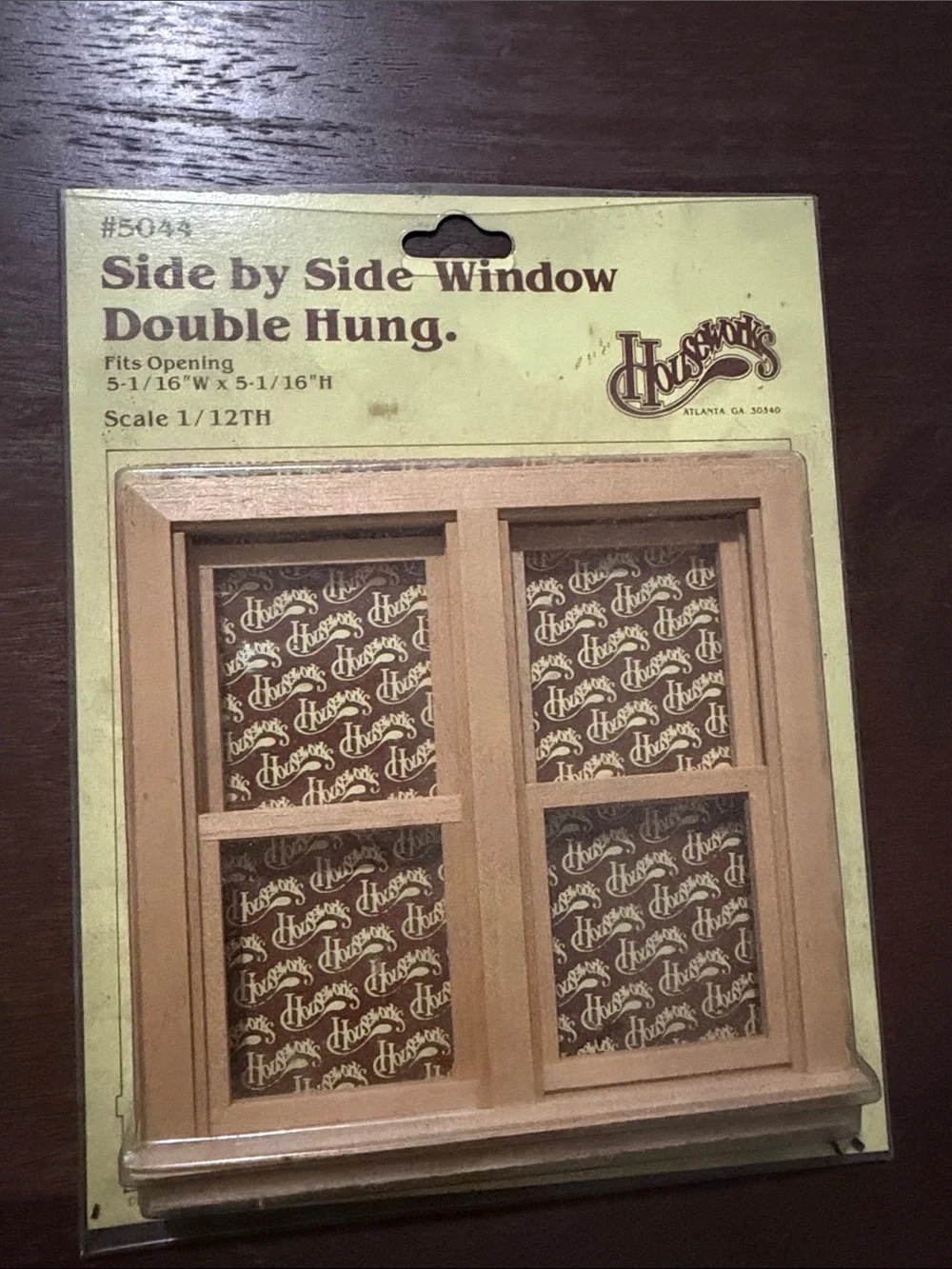 Hudson Jeans Side by Side Double Hung Window Wall Accent in Natural Wood